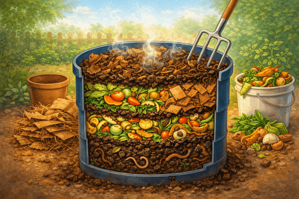 Organic fertilizer at home