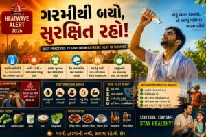Extreme Heat Safety Tips Summer Heat Protection Heatwave Safety Gujarati Heatstroke Prevention Dehydration Symptoms